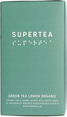 Teministeriet Teministeriet - Supertea Green Tea Lemon Organic - Herbata 20 Torebek