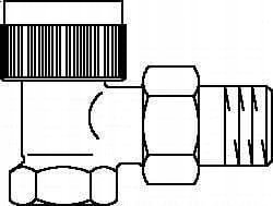 Oventrop OVENTROP ZAWOR TYPOSZEREGU AV9 M30X1,5 DN15 KATOWY