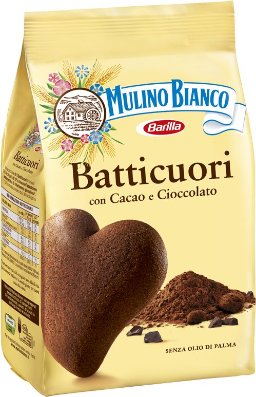 Mulino Bianco Ciastka serca czekoladowe Batticuori 350g -