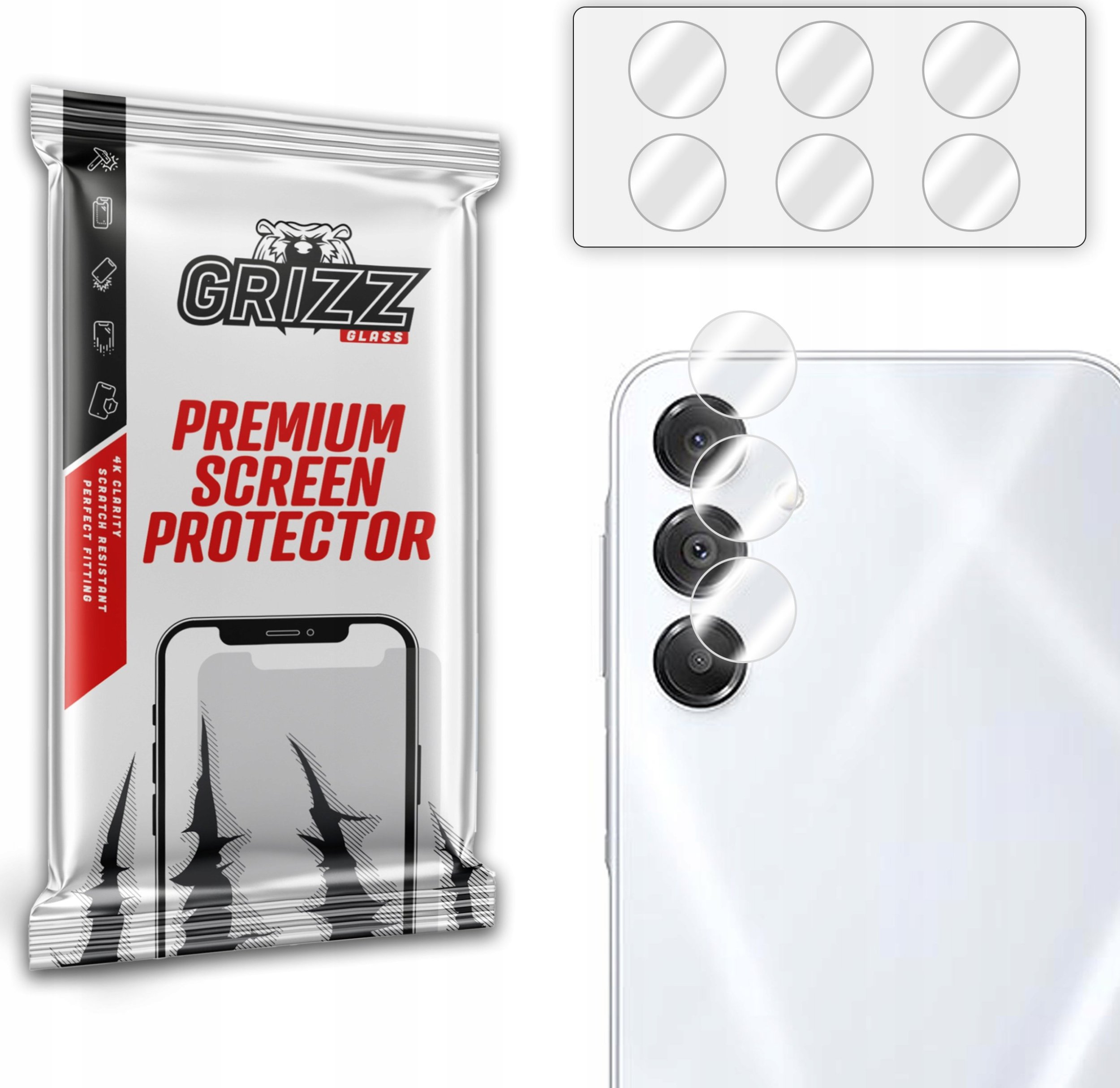 GrizzGlass Szkło na aparat GrizzGlass HybridGlass Camera do Samsung Galaxy A16 5G