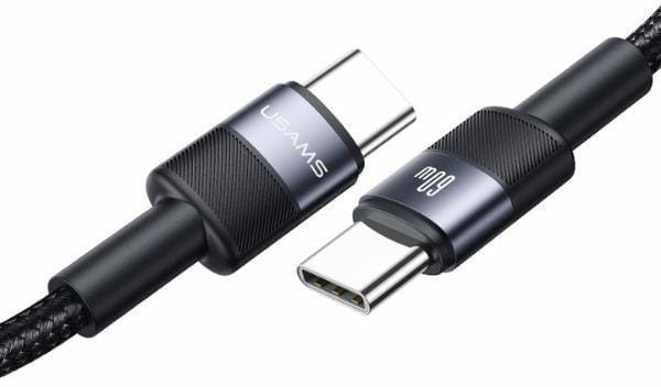 Kabel USB Usams USB-C - USB-C 1.2 m Wielokolorowy (SJ724ZJ01)
