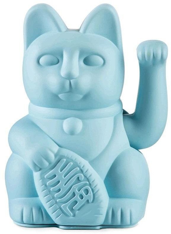 Kot szczęścia błękitny 15cm