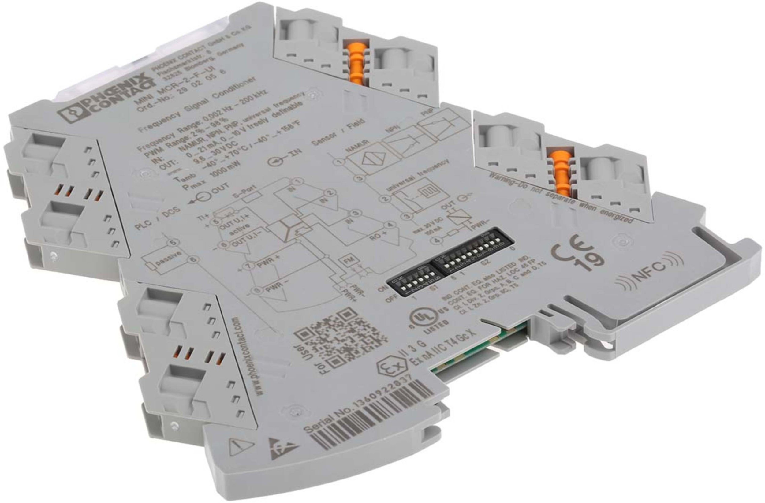 Przetwornik pomiarowy częstotliwości MINI MCR-2-F-UI 2902056