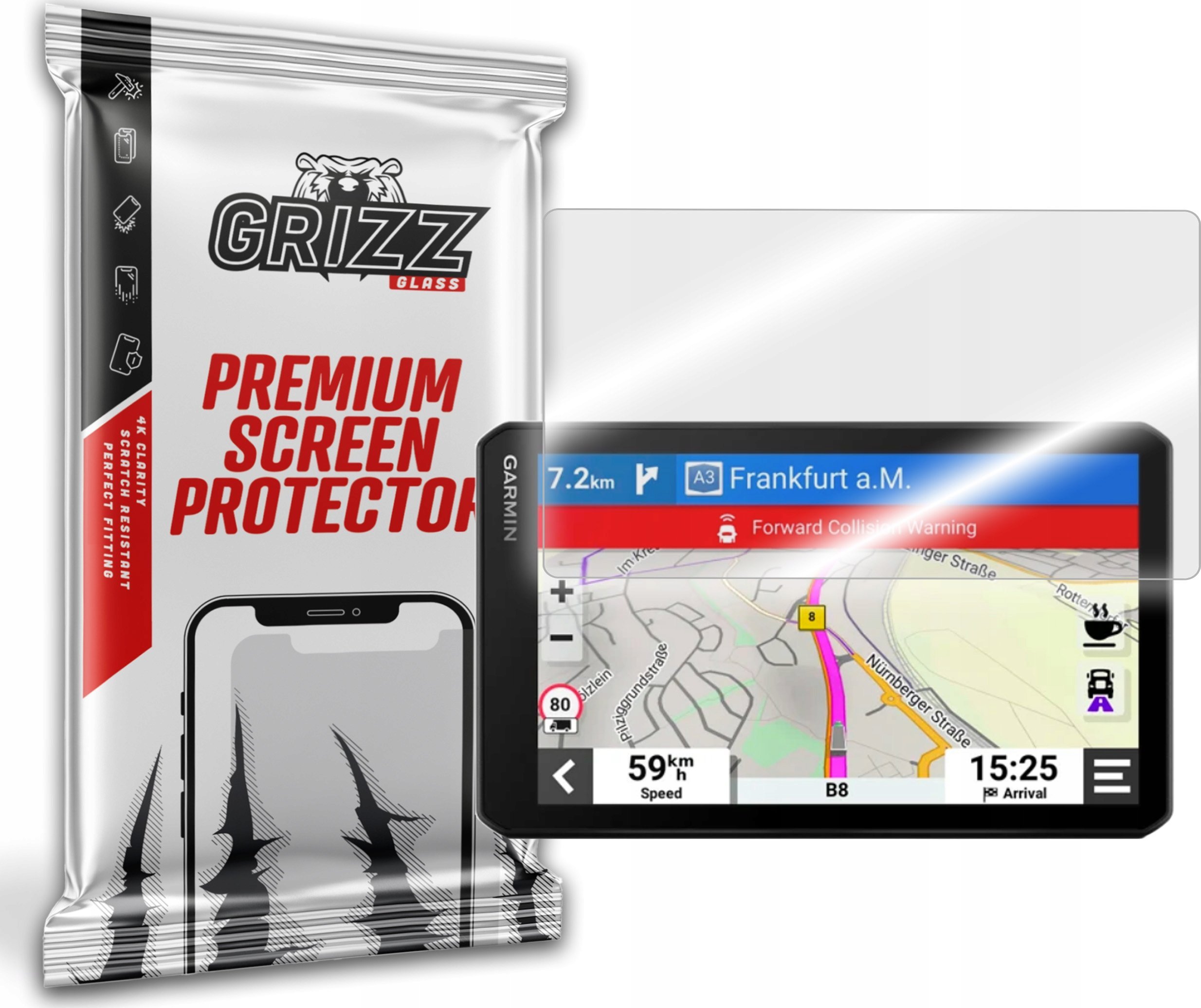 GrizzGlass Szkło hybrydowe GrizzGlass HybridGlass Garmin dezlCam LGV710