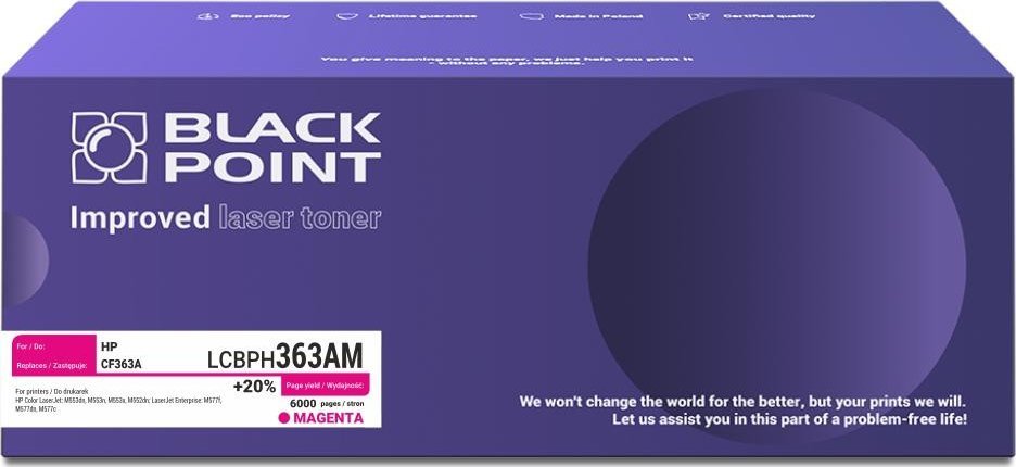 Toner Black Point Toner Black Point LCBPH363AM zamiennik HP 508A CF363A magenta