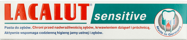 Lacalut Pasta do zębów Sensitive do wrażliwych zębów 75 ml