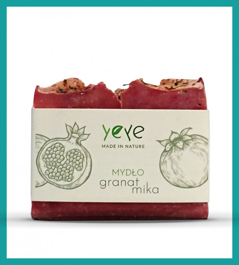Yeye Mydło w kostce Granat i mika 105g