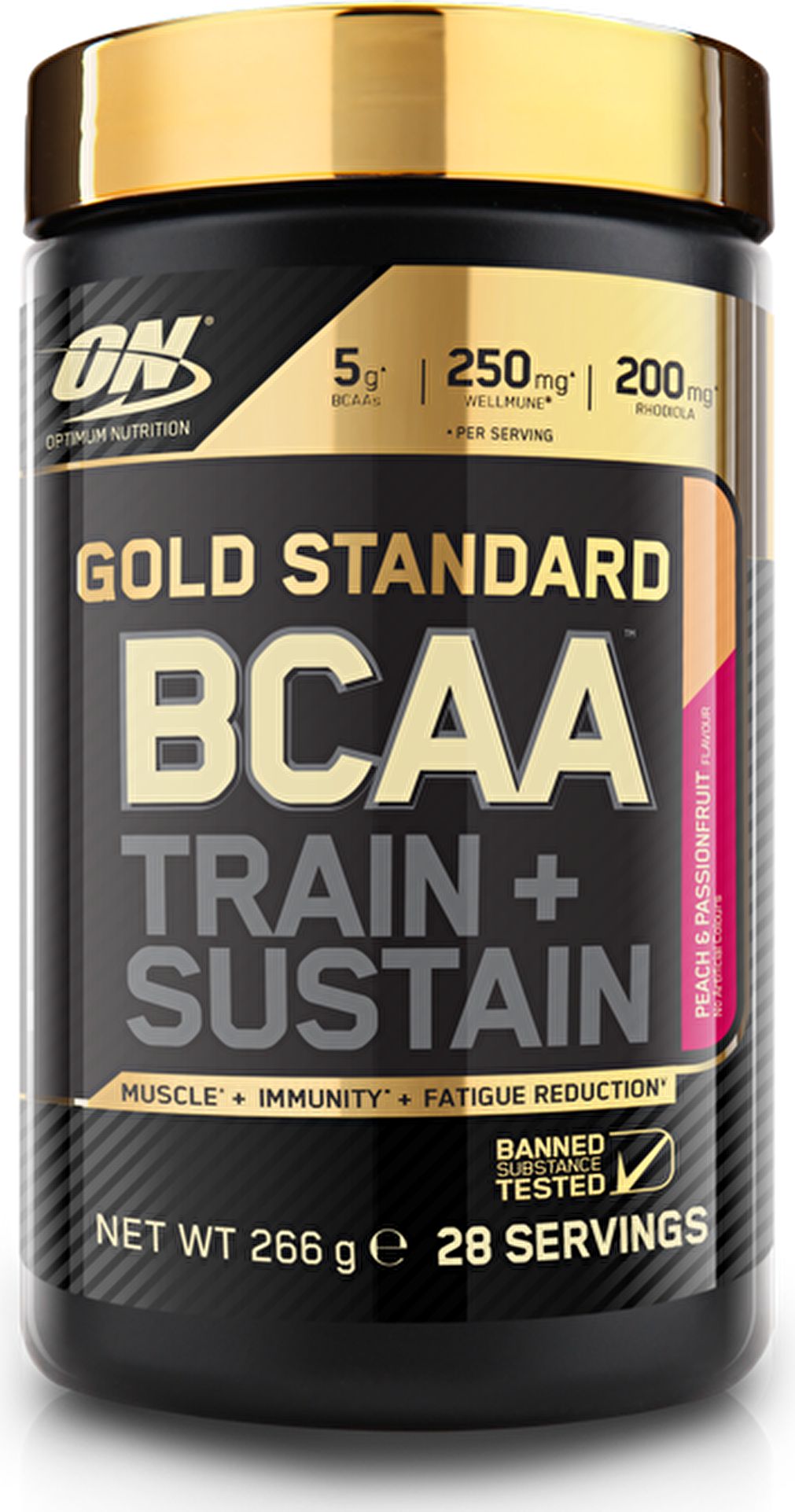 Optimum Nutrition Gold Standard BCAA [Train + Sustain] Brzoskwinia-marakuja 266g