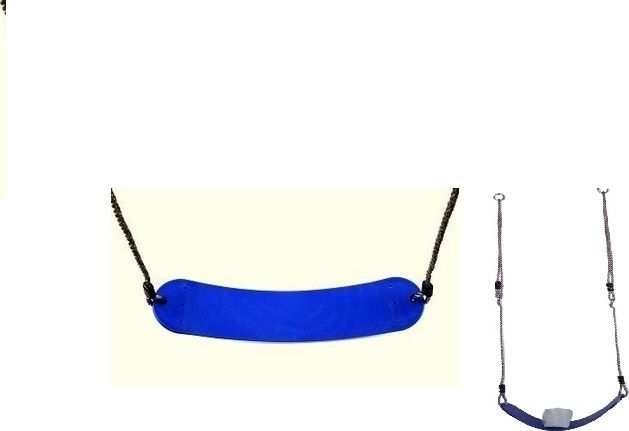 Huśtawka AllForBaby Huśtawka elastyczna niebieska siedzisko niebieskie