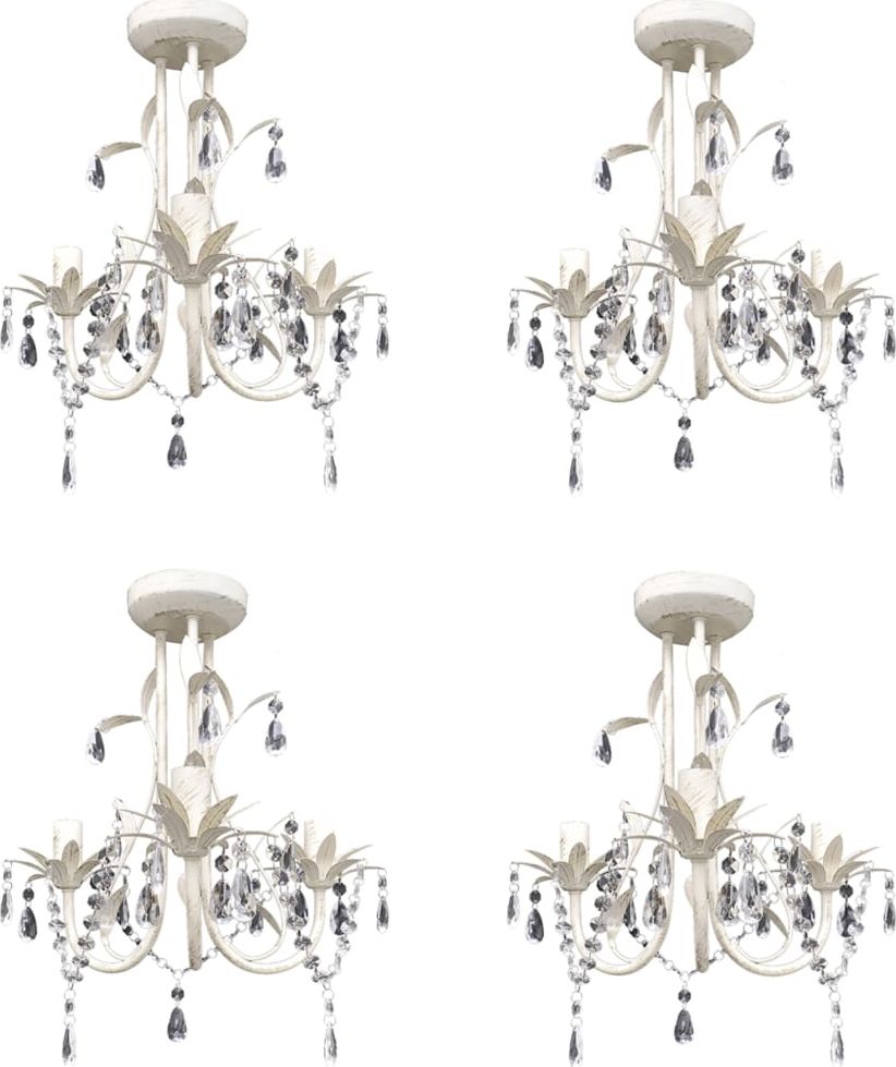 Lampa wisząca Lumes Komplet czterech żyrandoli kryształowych - EX130-Reves