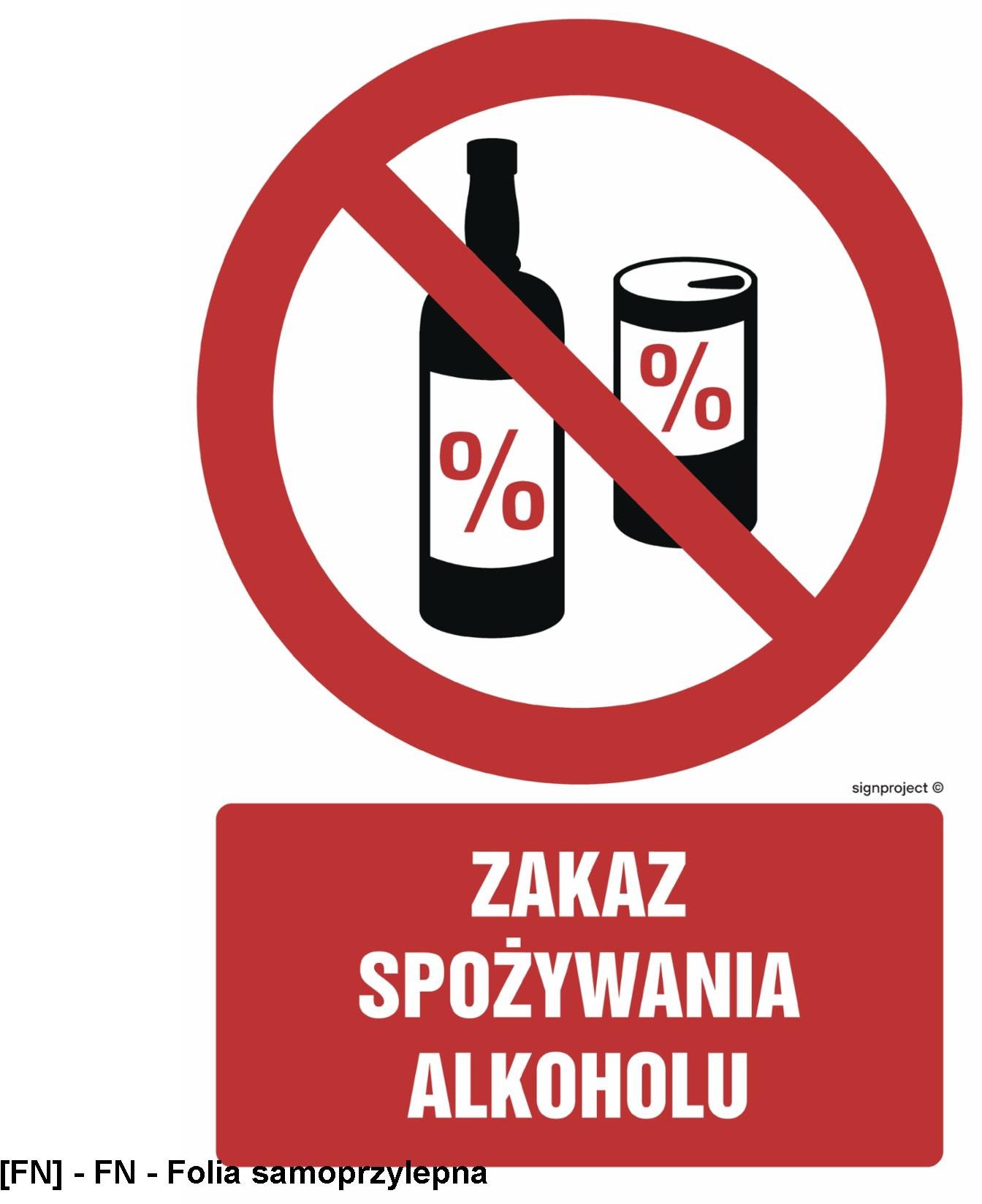 GC031 - Zakaz spożywania alkoholu 700x1050