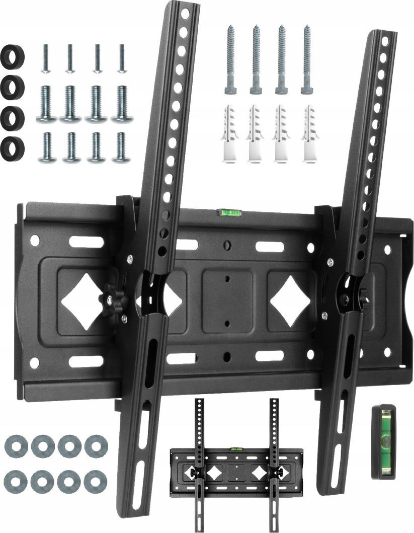 VETOUSON Super Mocny Uchwyt do Telewizora 25-80 cali 80kg VX-702 Regulacja nachylenia