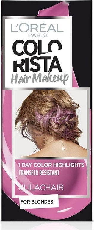L’Oreal Paris L'Oreal Paris, Colorista Hair Makeup, Semi-Permanent Hair Dye, #LILACHAIR, 30 ml For Women