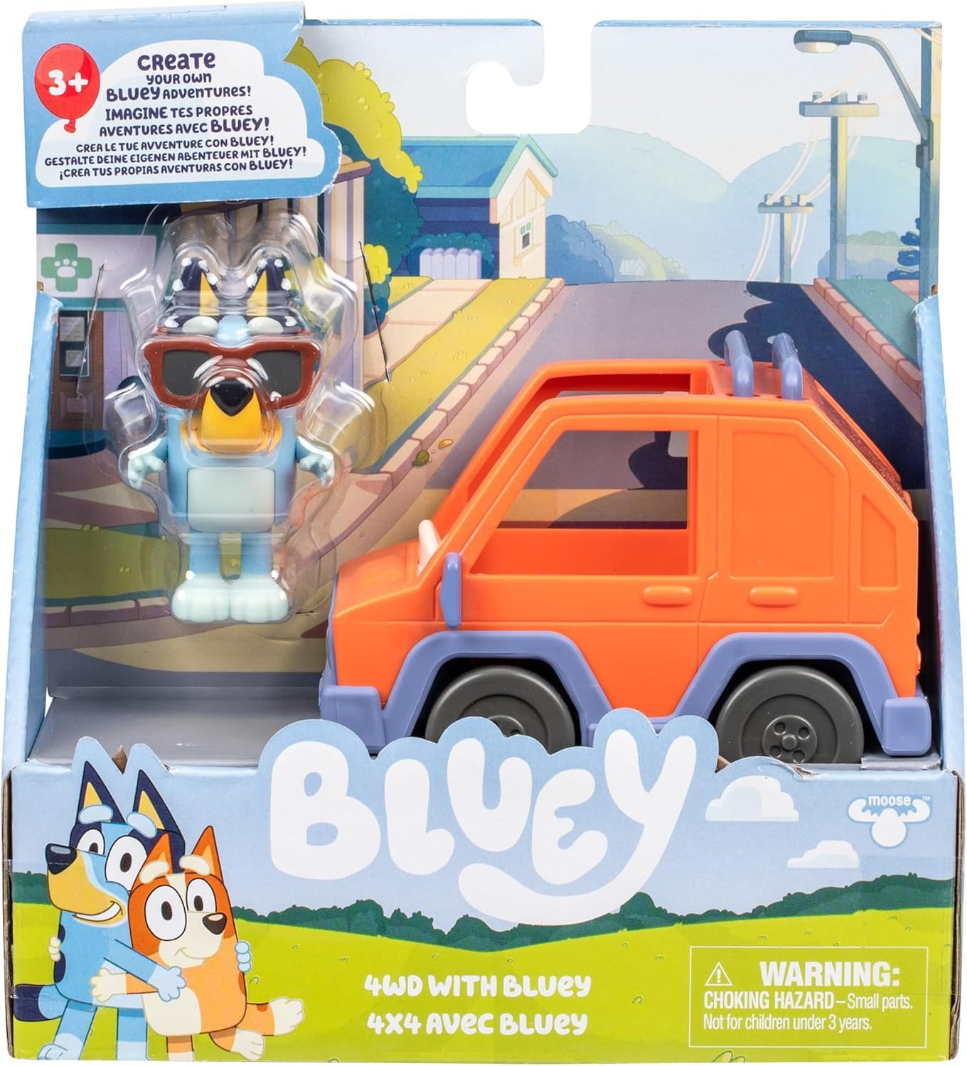 MOOSE TOYS Bluey 4WD Bluey Pojazd Figurka