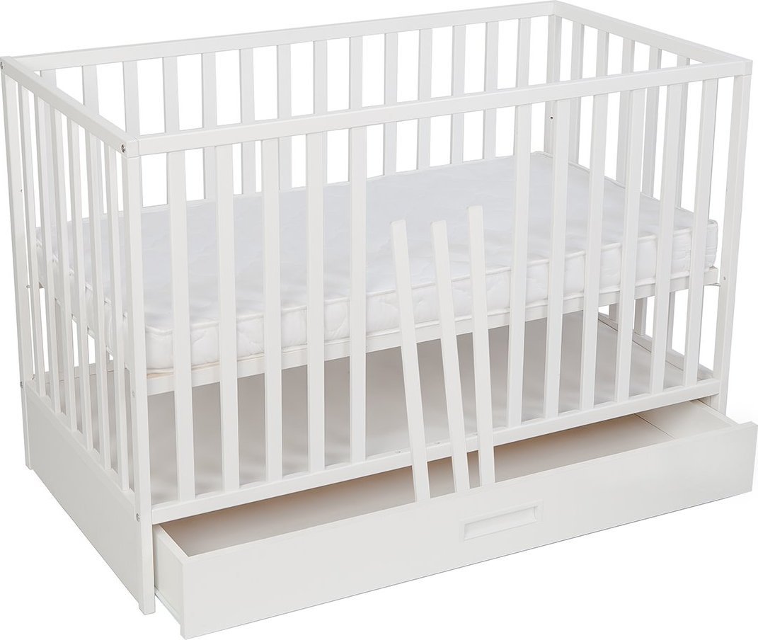 ATB Meble Łóżeczko niemowlęce 120x60 z szufladą LUX