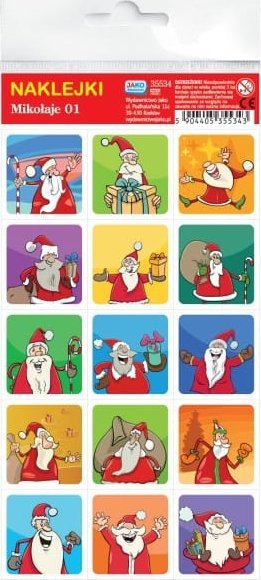 Wydawnictwo Jako Naklejki. Mikołaje 01