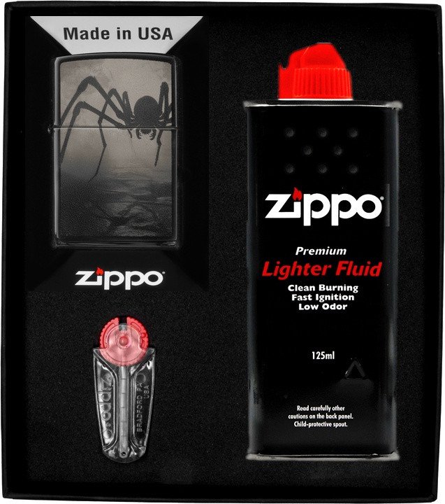 Zestaw ZIPPO Zapalniczka SPIDER DESIGN Prezentowy No1