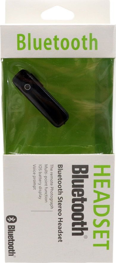 Słuchawki . ECOBOX SŁUCHAWKA BLUETOOTH CZARNA