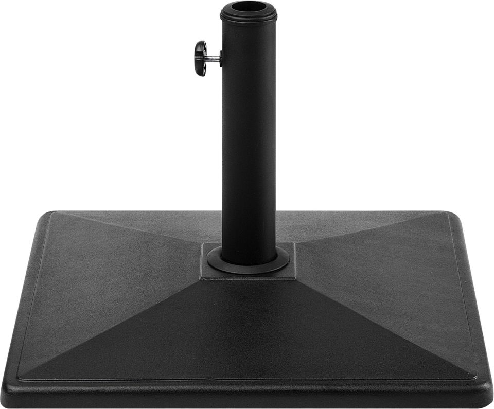 Beliani Podstawa pod parasol 50 x 50 cm czarna CERVO (124805)