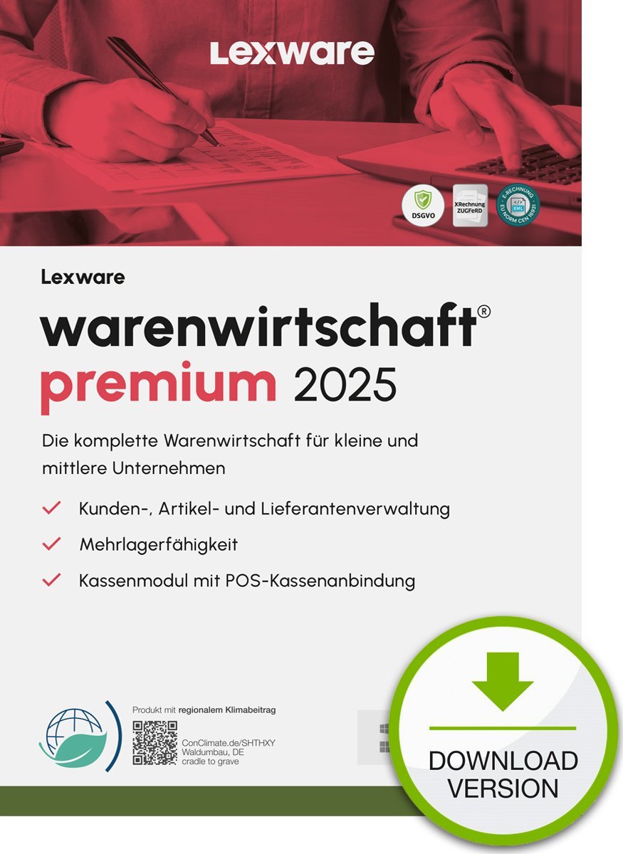 Program Lexware LEXWARE ESD warenwirtschaft premium 2025 unbegrenzte Laufzeit Download