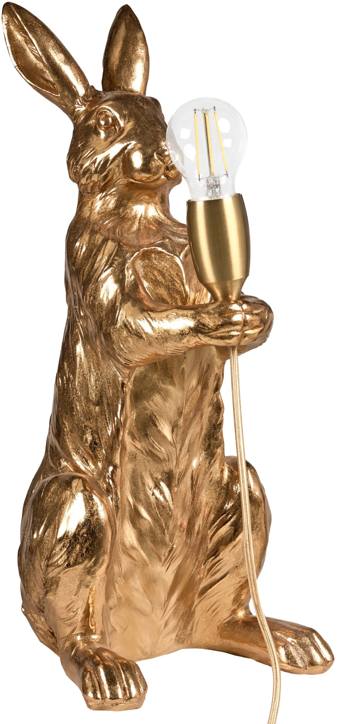 Lampa stołowa Królik BUGS Złoty