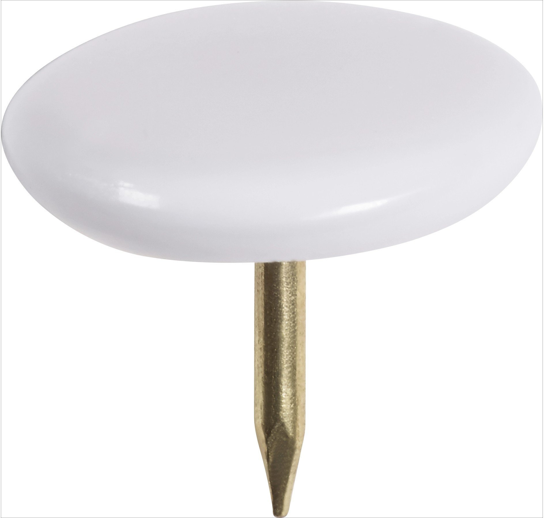 THUMB TACKS 12 PLASTIC WHITE/ 150PCS