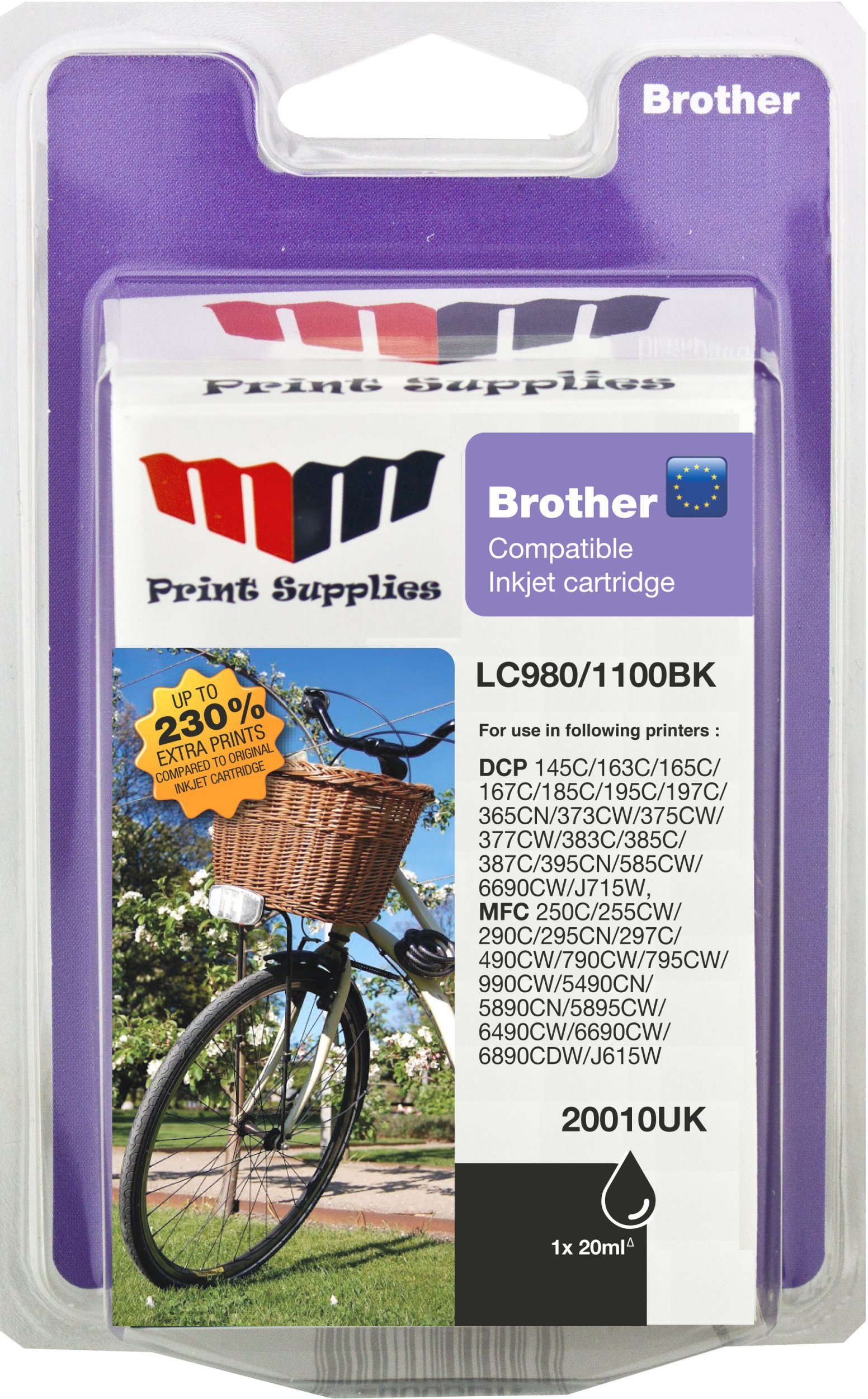 Black Inkjet Cartridge (LC980BK / LC1100BK)