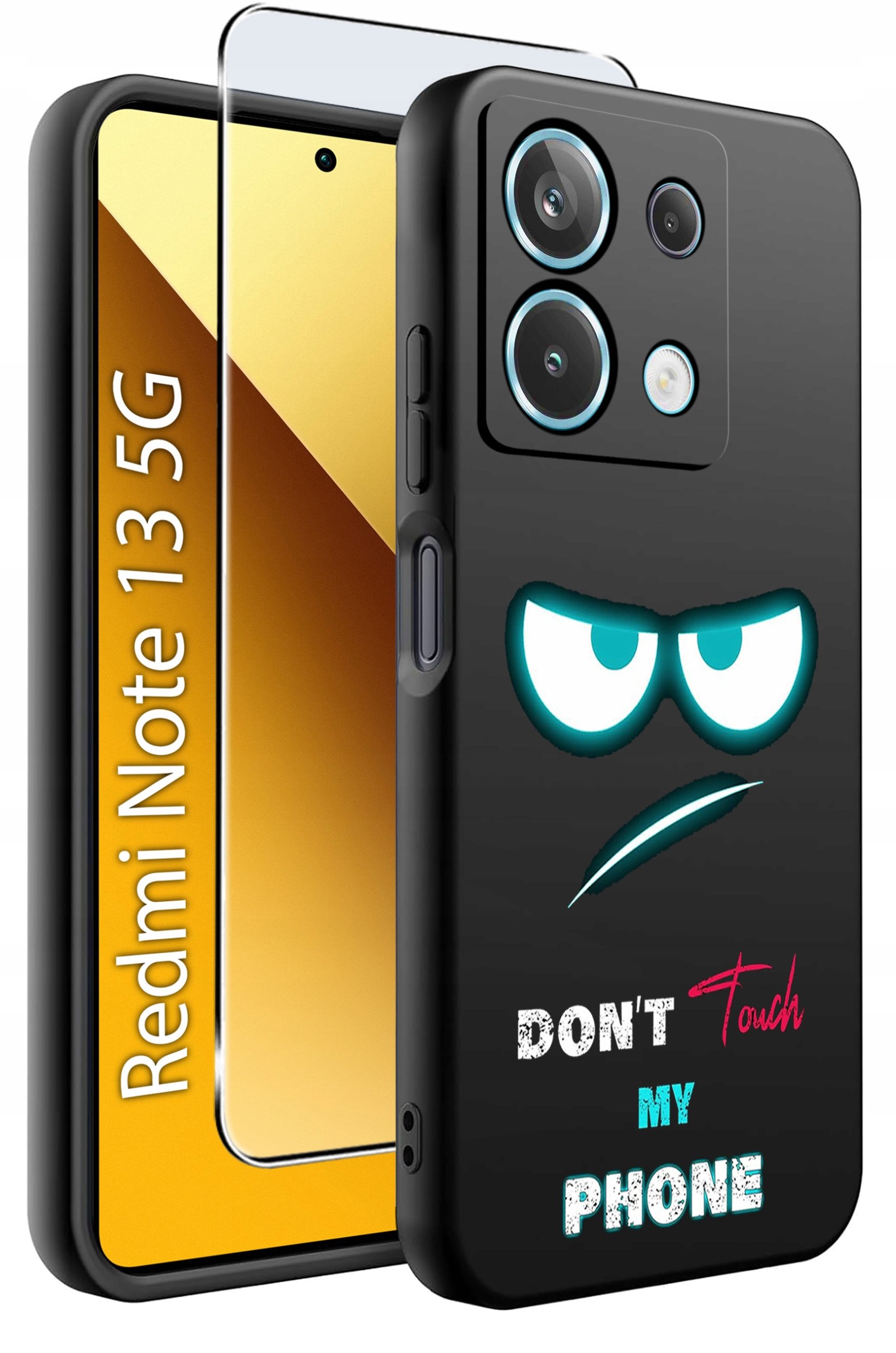 ETUI do Xiaomi Redmi Note 13 5G WZORY |SILIKONOWE MATT CASE +SZKŁO 9H