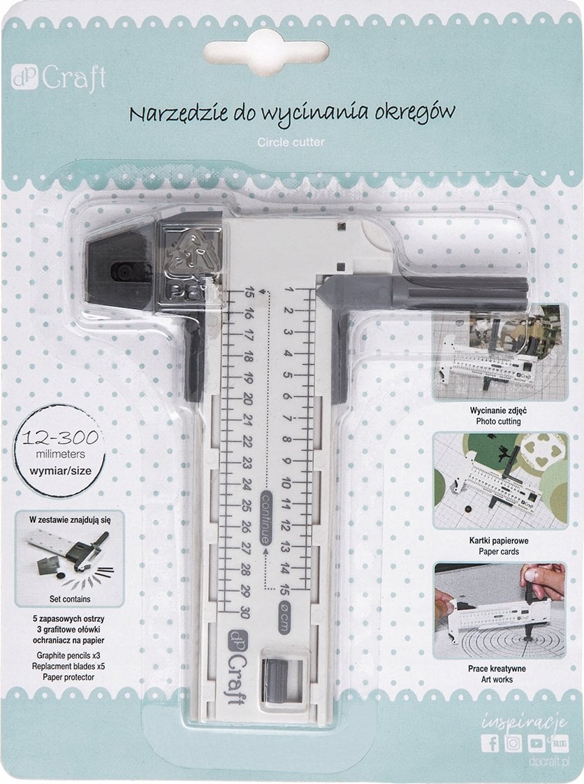 DP Craft Narzędzie do wycinania okręgów, kólek DPCRAFT 12-300 mm