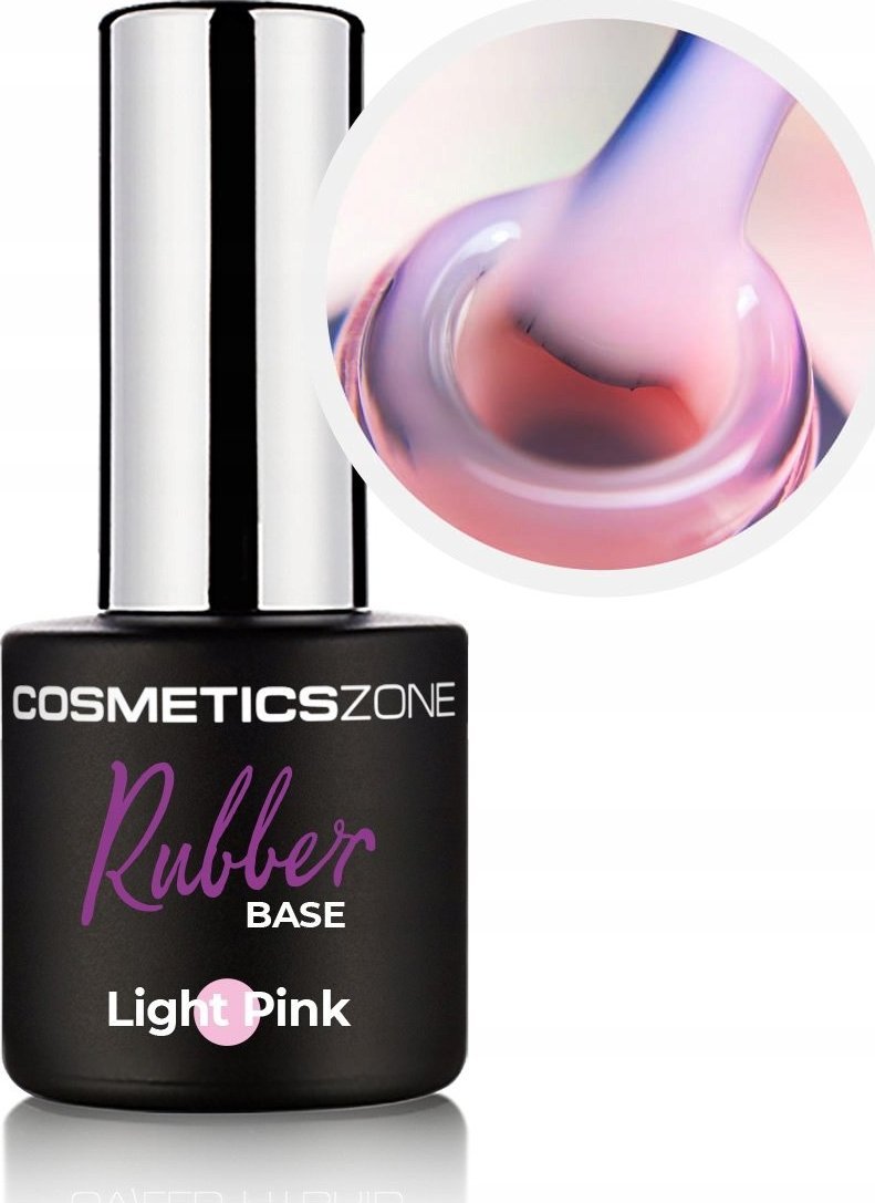 Cosmetics Zone Baza kauczukowa różowa Rubber Base Light Pink 7ml