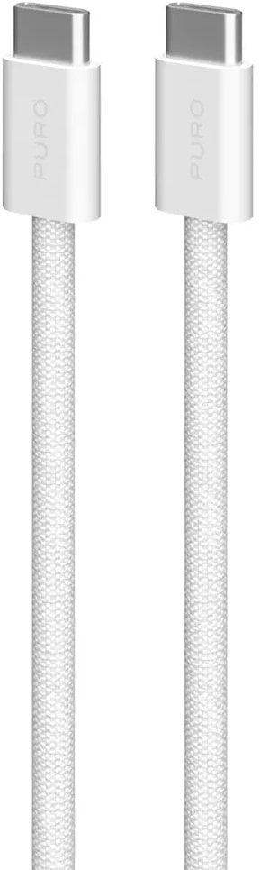 Kabel USB Puro USB-C - USB-C 1.5 m Biały (PUCCCFABK415MTWHI)