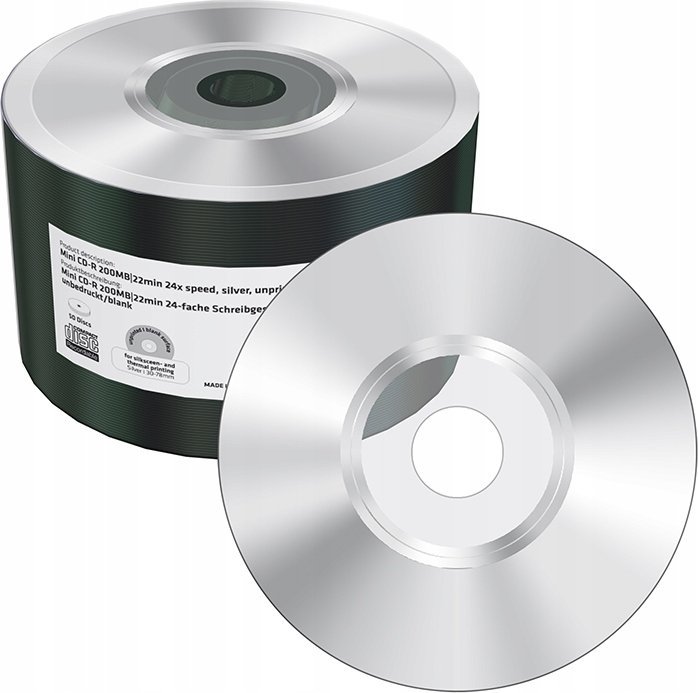 MediaRange MediaRange CD-R 200MB 50pcs unbedruckt/blank silber (Shrink)