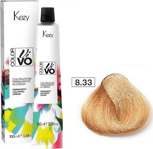Kezy Farba do włosów Kezy Color Vivo 100 ml 8.33 intensywnie złocisty jasny blond