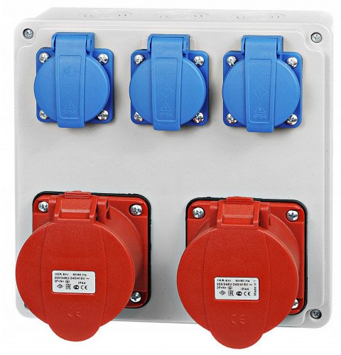 Rozdzielnica budowlana 32/5 16/5 3x230V IP44 IK10