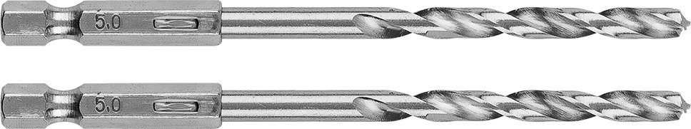 Wiertło Graphite Wiertło do metalu Hex 5.0 mm, 2 szt.