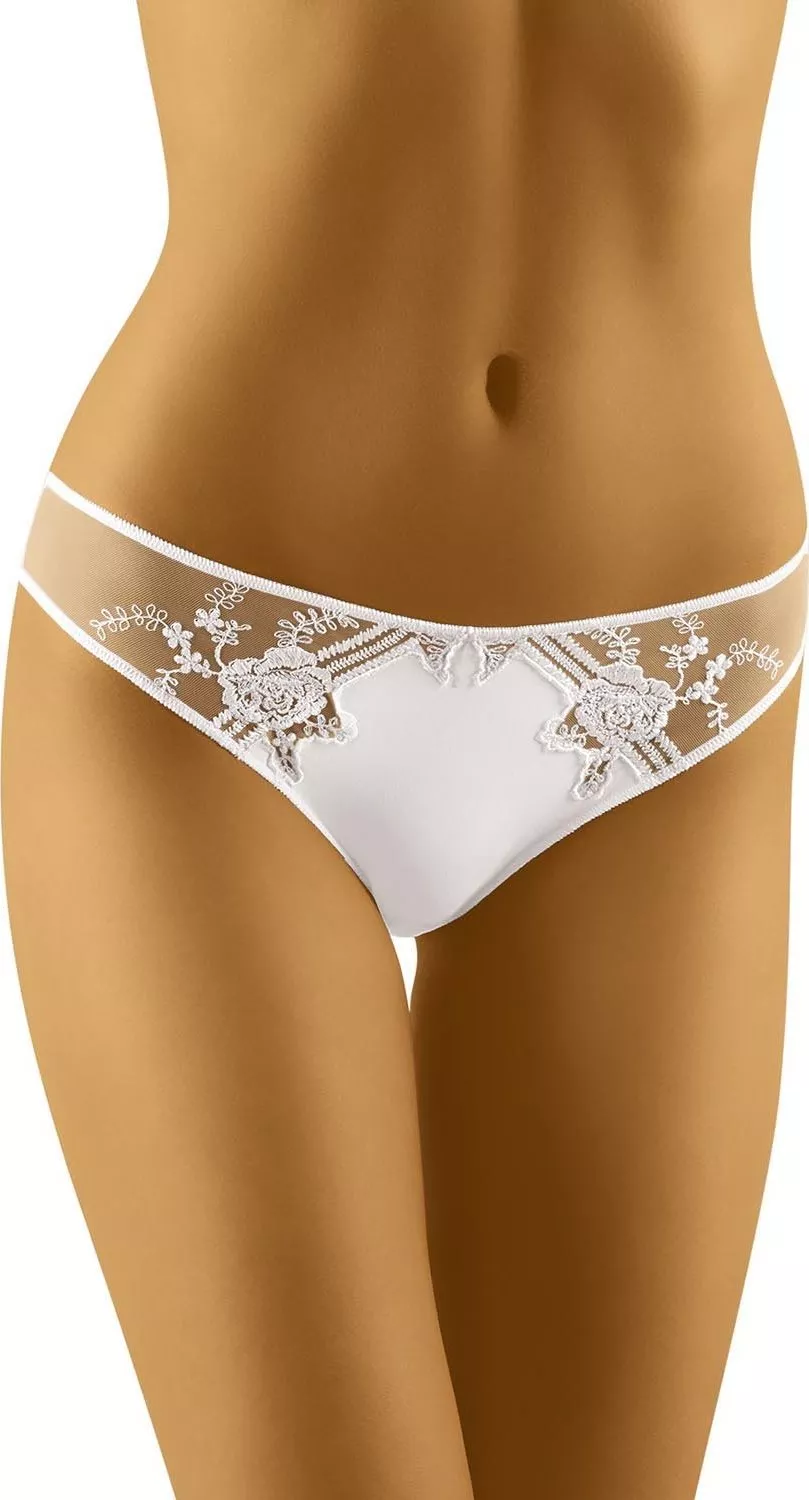 Wolbar Wol-Bar Nora biały S Majtki figi