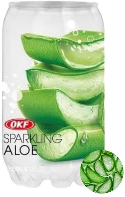 OKF Napój koreański okf aloesowy gazowany soda musująca sparkling puszka 350ml