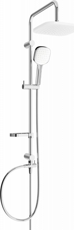 Zestaw prysznicowy Mexen Mexen X33 kolumna prysznicowa chrom/biała - 798333391-02
