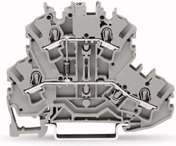 Wago Złączka 2-piętrowa 2,5mm2 diodowa szara (2002-2211/1000-411)