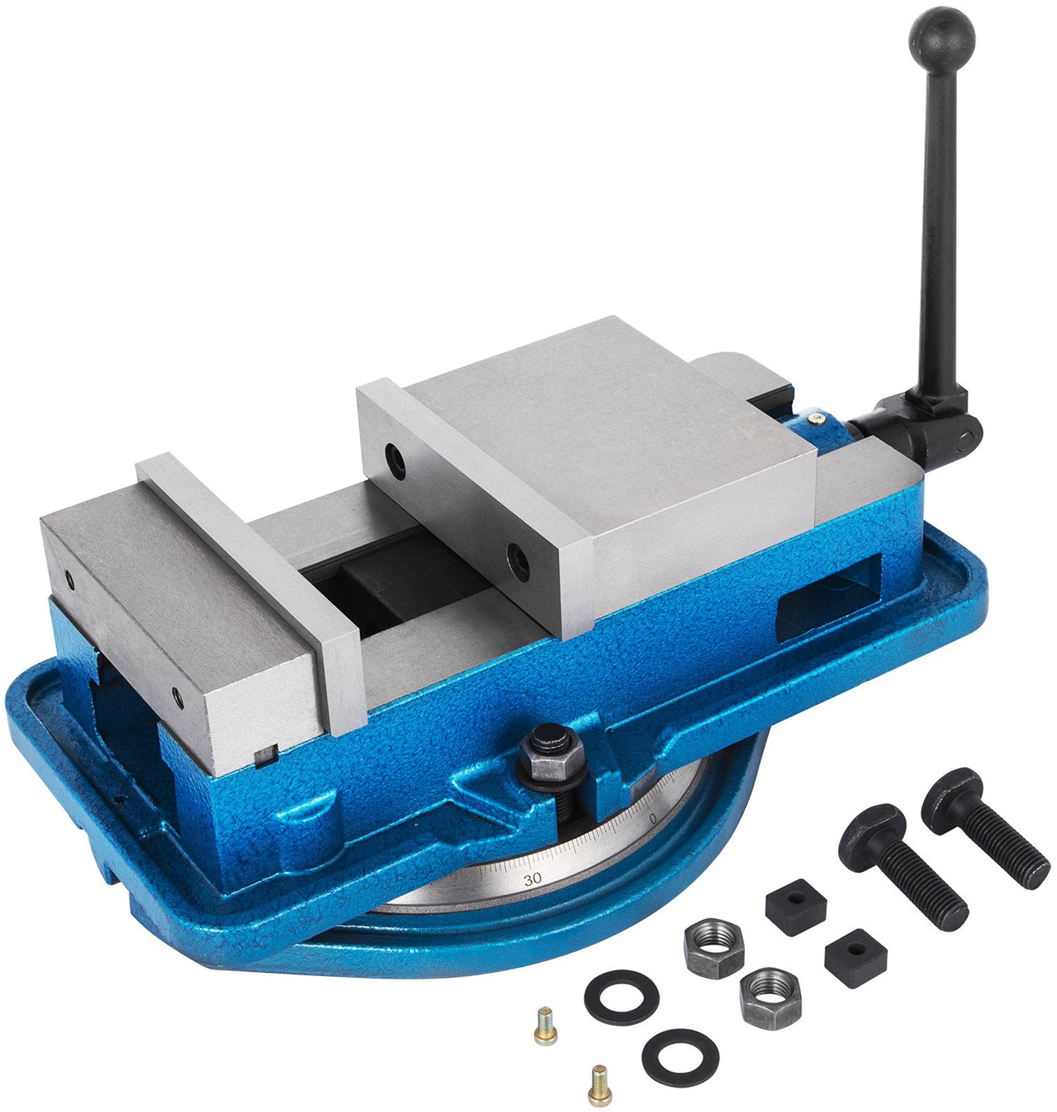 Imadło warsztatowe frezarskie 80 mm z podstawą obrotową 360 do CNC