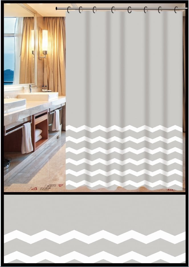 SHOWER CURTAIN ZHY049-1 180X180CM
