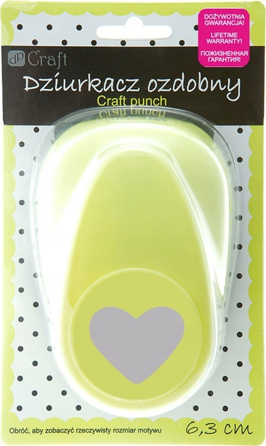 DP Craft Dziurkacz ozdobny 6,3cm serce