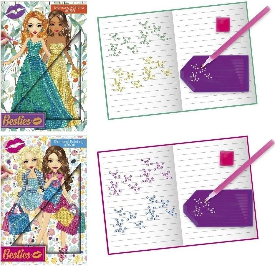 Diamentowy notatnik A5 mix