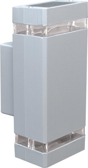 Kinkiet KAJA OŚWIETLENIE Lampa ogrodowa kinkiet K-7548 KIN II szary 2x GU10