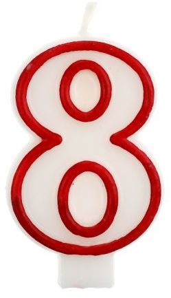 GoDan Ĺšwieczka cyferka 8