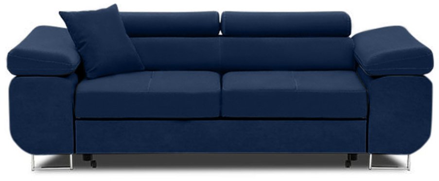 Rozkładana sofa, Bellezza, 209x100x87 cm, granatowy