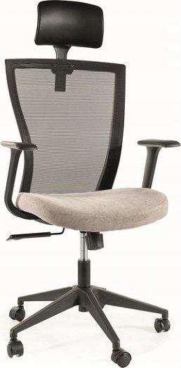 Krzesło biurowe Signal Fotel biurowy obrotowy Q-328H czarno szary