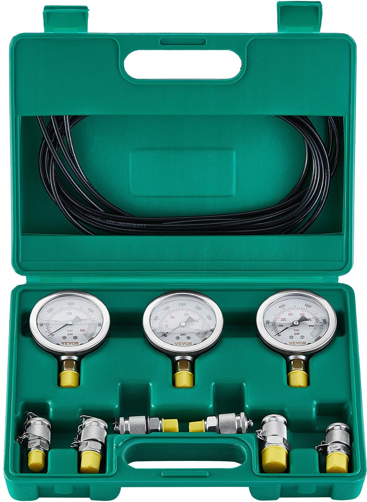 Zestaw do pomiaru ciśnienia hydraulicznego 6 złączy