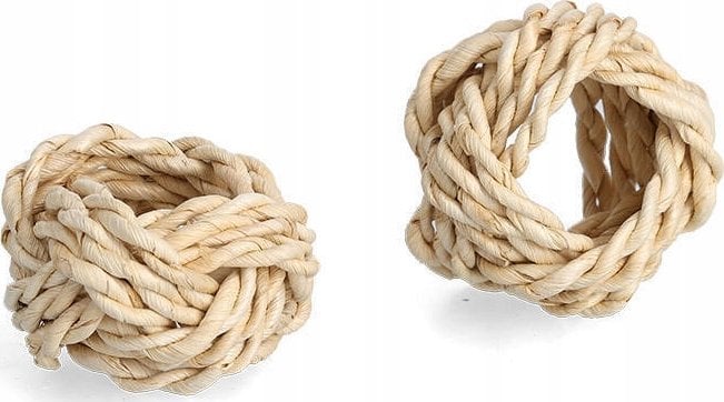 Zeller Zestaw obrączek do serwetek plecionych z wikliny, Ø 5 cm