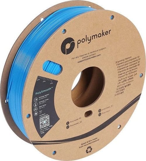 Poly Filament Polymaker PolySmooth PVB 1,75mm, 0,75kg - Electric Blue}